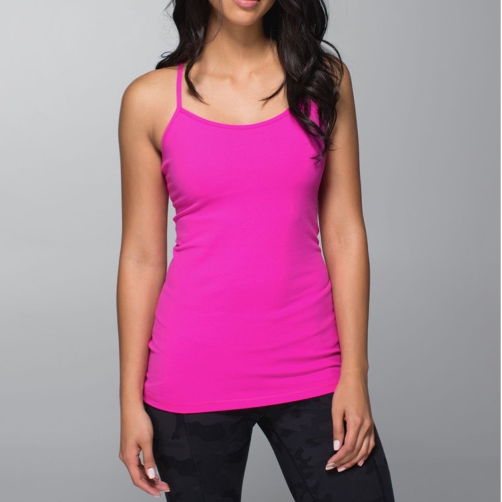 Lululemon Power Y Pink Tank Top